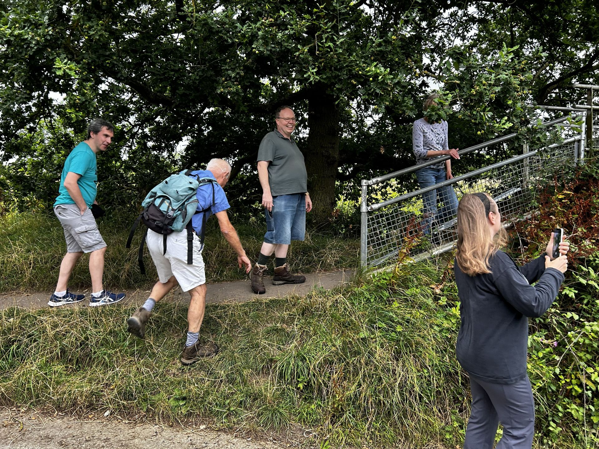 Members of Hunts Ramblers on the walk in a previous year